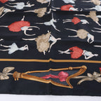 Pañuelo de seda Hermès Carré 90 "La Danza ballet" en rosa