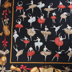 Pañuelo de seda Hermès Carré 90 "La Danza ballet" en rosa