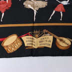 Pañuelo de seda Hermès Carré 90 "La Danza ballet" en rosa