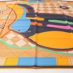 Hermès Carré 90 Double Face "Tapis de Selle" Silk handkerchief in Orange