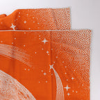 Hermès Carré 140 "CLAIR DE LUNE" Cashmere x Silk handkerchief in Orange