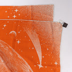 Hermès Carré 140 "CLAIR DE LUNE" Cashmere x Silk handkerchief in Orange