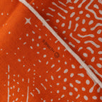 Hermès Carré 140 "CLAIR DE LUNE" Cashmere x Silk handkerchief in Orange