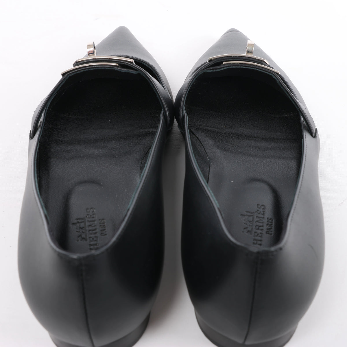 Hermès Kelly 25SS Leather Ballet Flat in Black 251002Z, Size EU 36