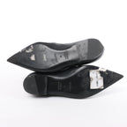 Hermès Kelly 25SS Leather Ballet Flat in Black 251002Z, Size EU 36
