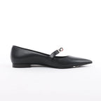 Hermès Kelly 25SS Leather Ballet Flat in Black 251002Z, Size EU 36