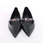 Hermès Kelly 25SS Leather Ballet Flat in Black 251002Z, Size EU 36