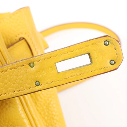 HERMÈS Kelly 35 Le Tournay Taurillon Clemence Handbag in Soleil □M: 2009