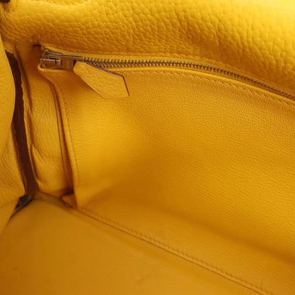 HERMÈS Kelly 35 Le Tournay Taurillon Clemence Handbag in Soleil □M: 2009