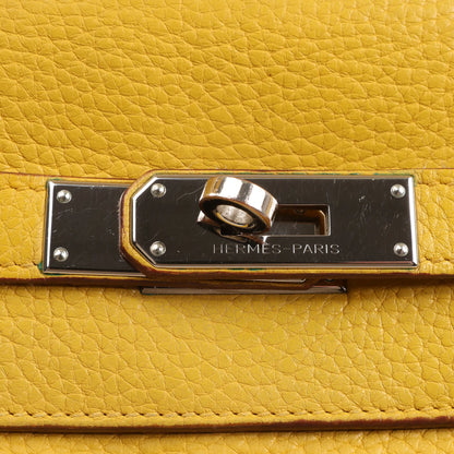 HERMÈS Kelly 35 Le Tournay Taurillon Clemence Handbag in Soleil □M: 2009