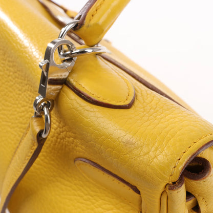 HERMÈS Kelly 35 Le Tournay Taurillon Clemence Handbag in Soleil □M: 2009