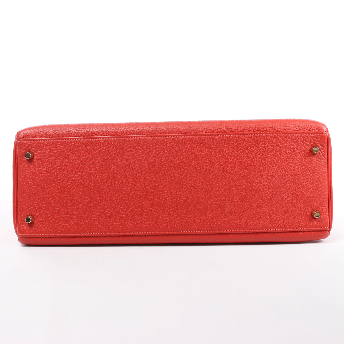Hermes Kelly 40 Le Tournay Taurillon Clemence 2Way Handbag in Red □P:2012