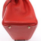 Hermes Kelly 40 Le Tournay Taurillon Clemence 2Way Handbag in Red □P:2012