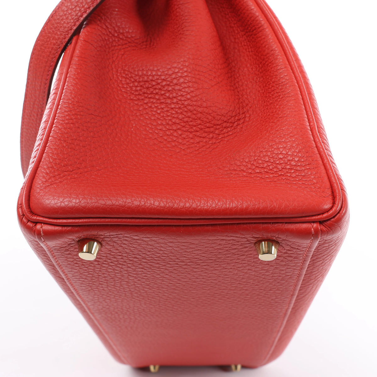 Hermes Kelly 40 Le Tournay Taurillon Clemence 2Way Handbag in Red □P:2012