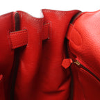 Hermes Kelly 40 Le Tournay Taurillon Clemence 2Way Handbag in Red □P:2012