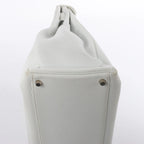 HERMÈS Kelly 40 Le Tournay Taurillon Clemence Handbag in White □D: 2000