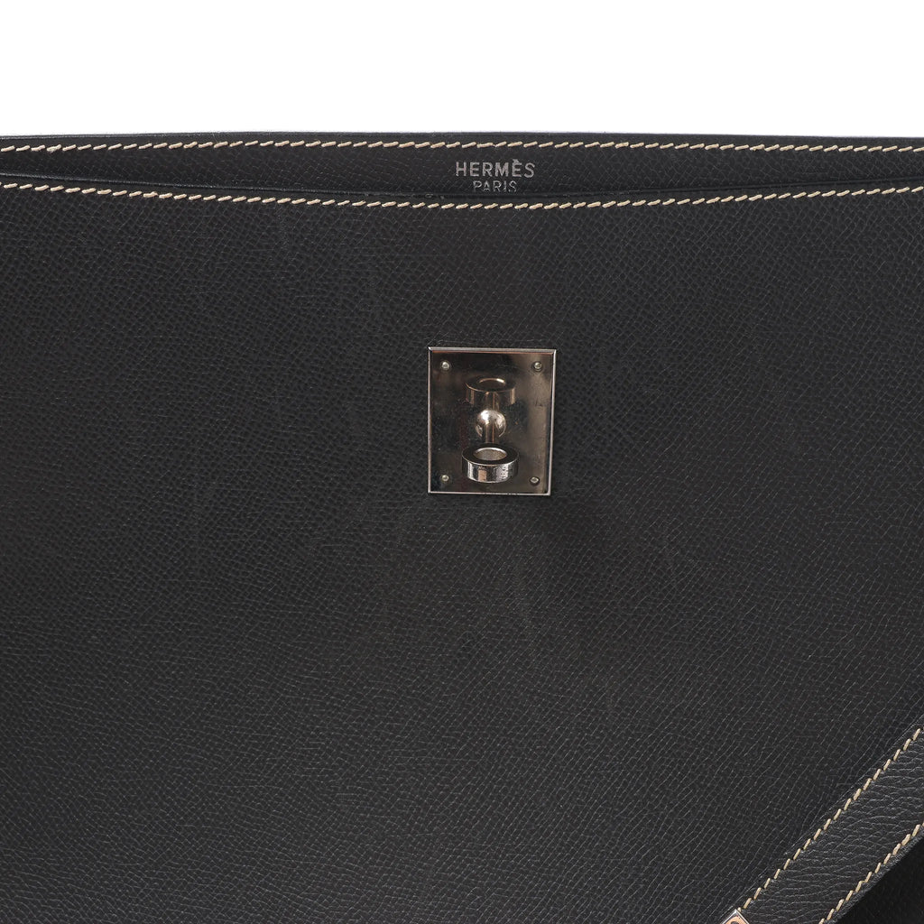 HERMÈS Kelly Depeche 38 Cushbell Handbag in Gray □F: 2002
