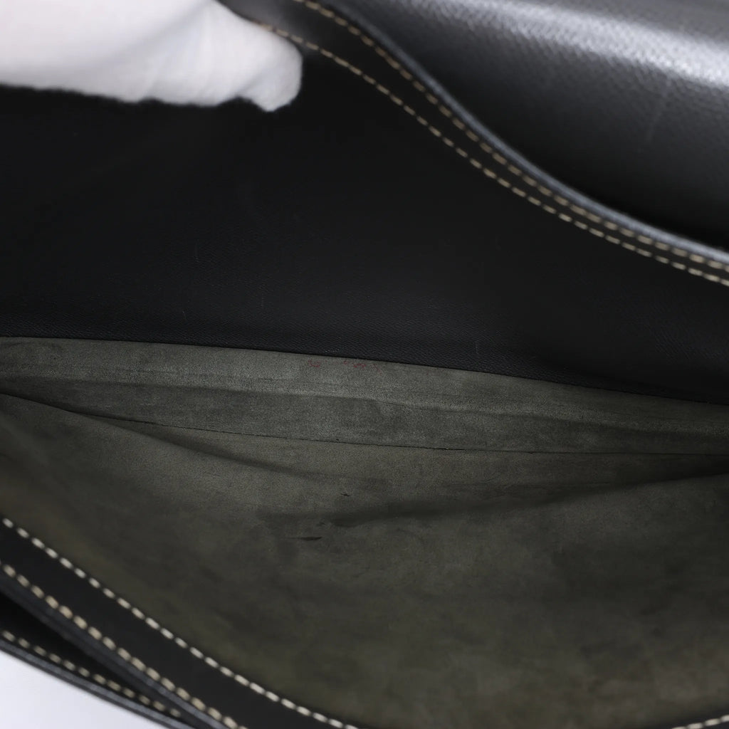 HERMÈS Kelly Depeche 38 Cushbell Handbag in Gray □F: 2002