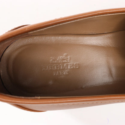 Mocassins Kelly en cuir marron HERMÈS, pointure 37 EU