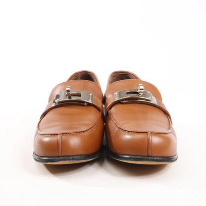 Mocassins Kelly en cuir marron HERMÈS, pointure 37 EU