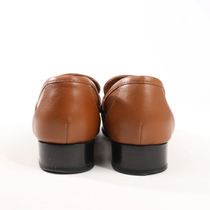 Mocassins Kelly en cuir marron HERMÈS, pointure 37 EU