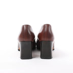 HERMES Kelly Leather Pumps in Brown, Size 38 EU