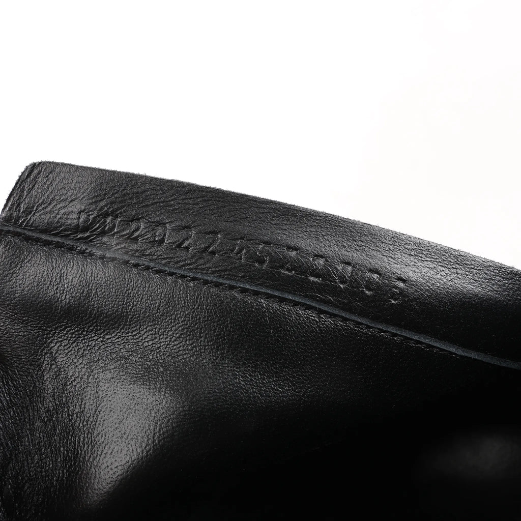 Hermes Leather Ankle Boots in Black, Size 38.5 EU
