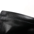 Hermes Leather Ankle Boots in Black, Size 38.5 EU