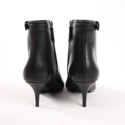 Hermes Leather Ankle Boots in Black, Size 38.5 EU