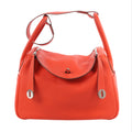 Hermes Lindy 30 Veau Swift Rouge Tomate Silver Metal Fittings 2Way Handbag X: 2016