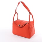 Hermes Lindy 30 Veau Swift Rouge Tomate Silver Metal Fittings 2Way Handbag X: 2016