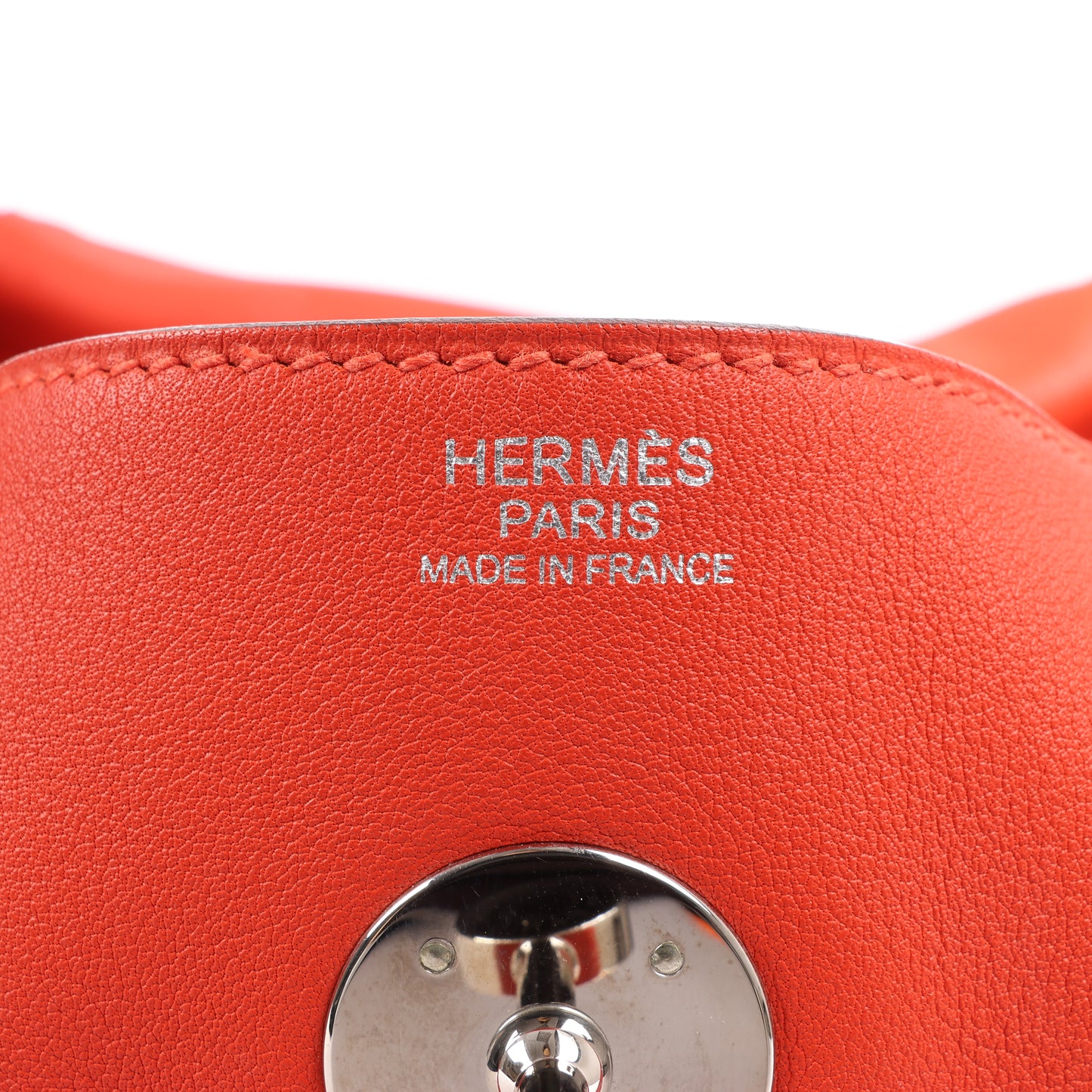Hermes Lindy 30 Veau Swift Rouge Tomate Silver Metal Fittings 2Way Handbag X: 2016