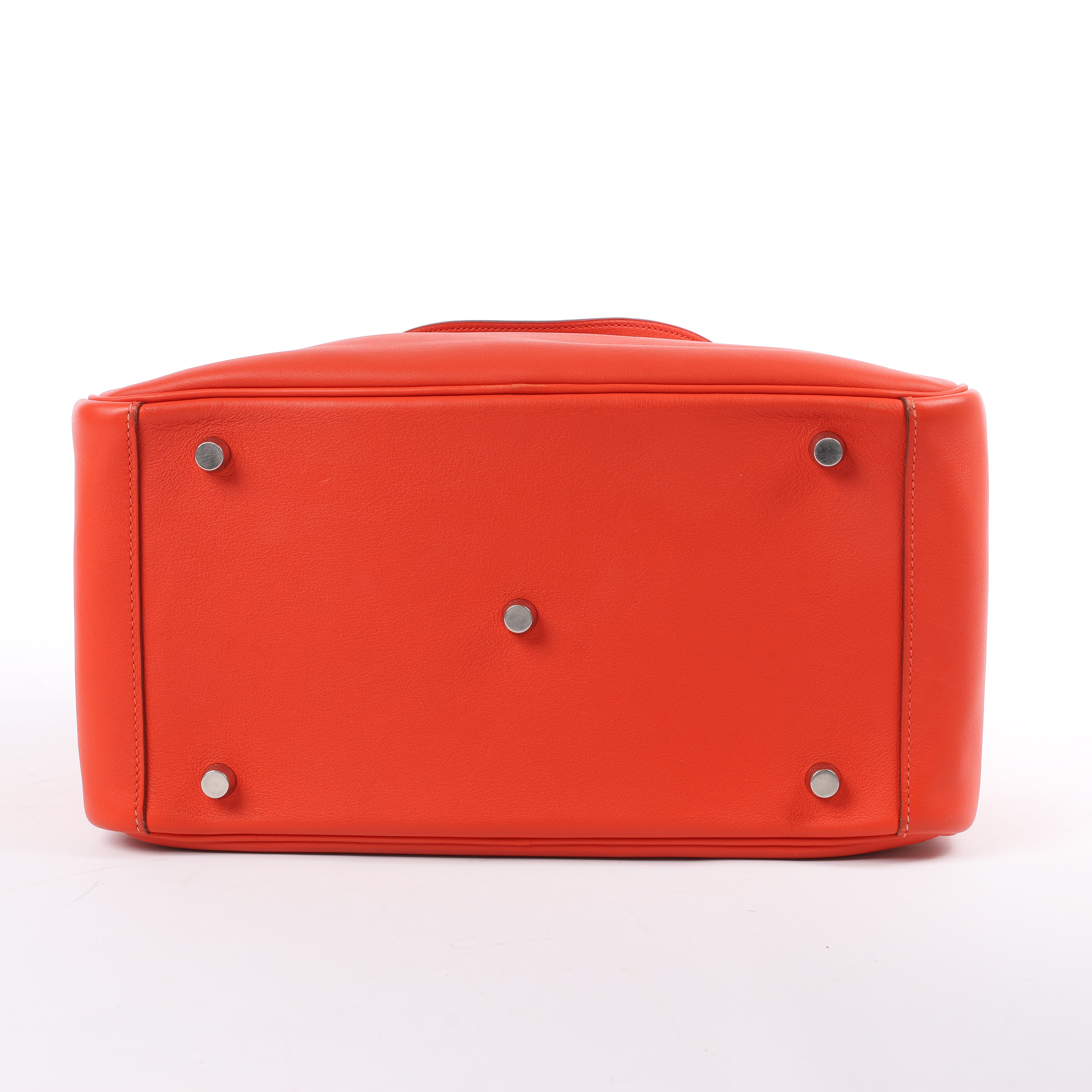 Hermes Lindy 30 Veau Swift Rouge Tomate Silver Metal Fittings 2Way Handbag X: 2016