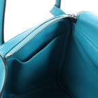Hermes Lindy 30 Veau Swift 2Way Handbag in Turquoise □K: 2007