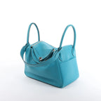 Hermes Lindy 30 Veau Swift 2Way Handbag in Turquoise □K: 2007
