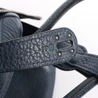 Hermes Lindy 34 Taurillon Clemence 2Way Handbag in Navy Blue □M: 2009