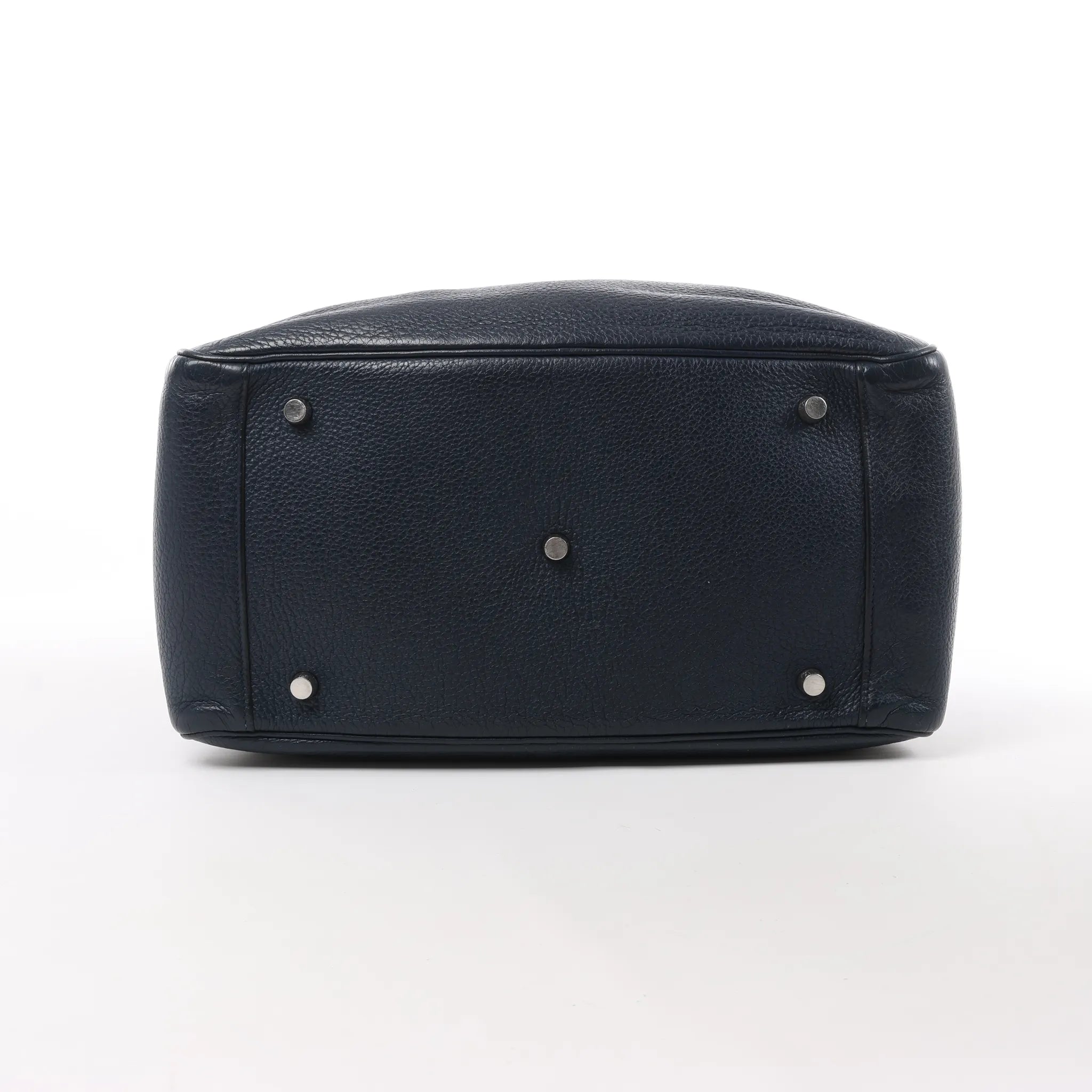 Hermes Lindy 34 Taurillon Clemence 2Way Handbag in Navy Blue □M: 2009