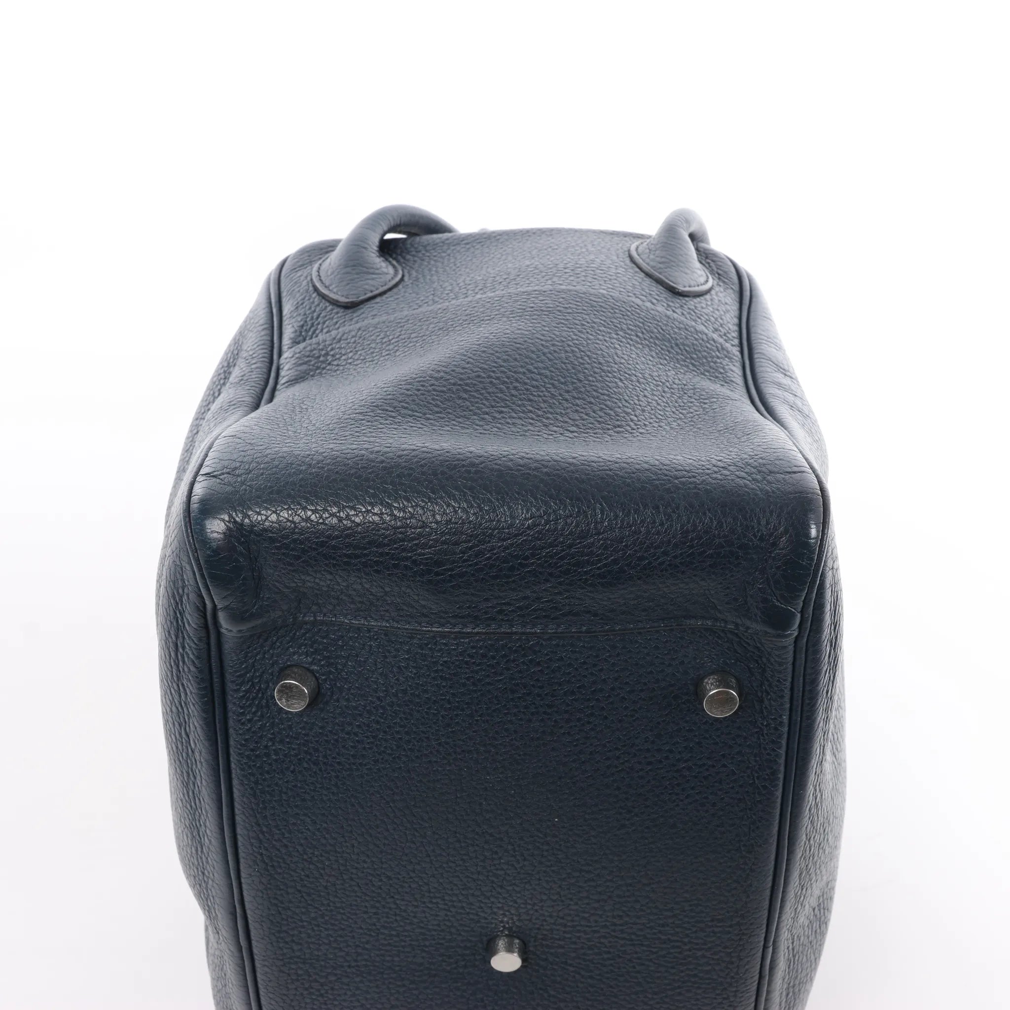 Hermes Lindy 34 Taurillon Clemence 2Way Handbag in Navy Blue □M: 2009
