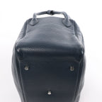 Hermes Lindy 34 Taurillon Clemence 2Way Handbag in Navy Blue □M: 2009