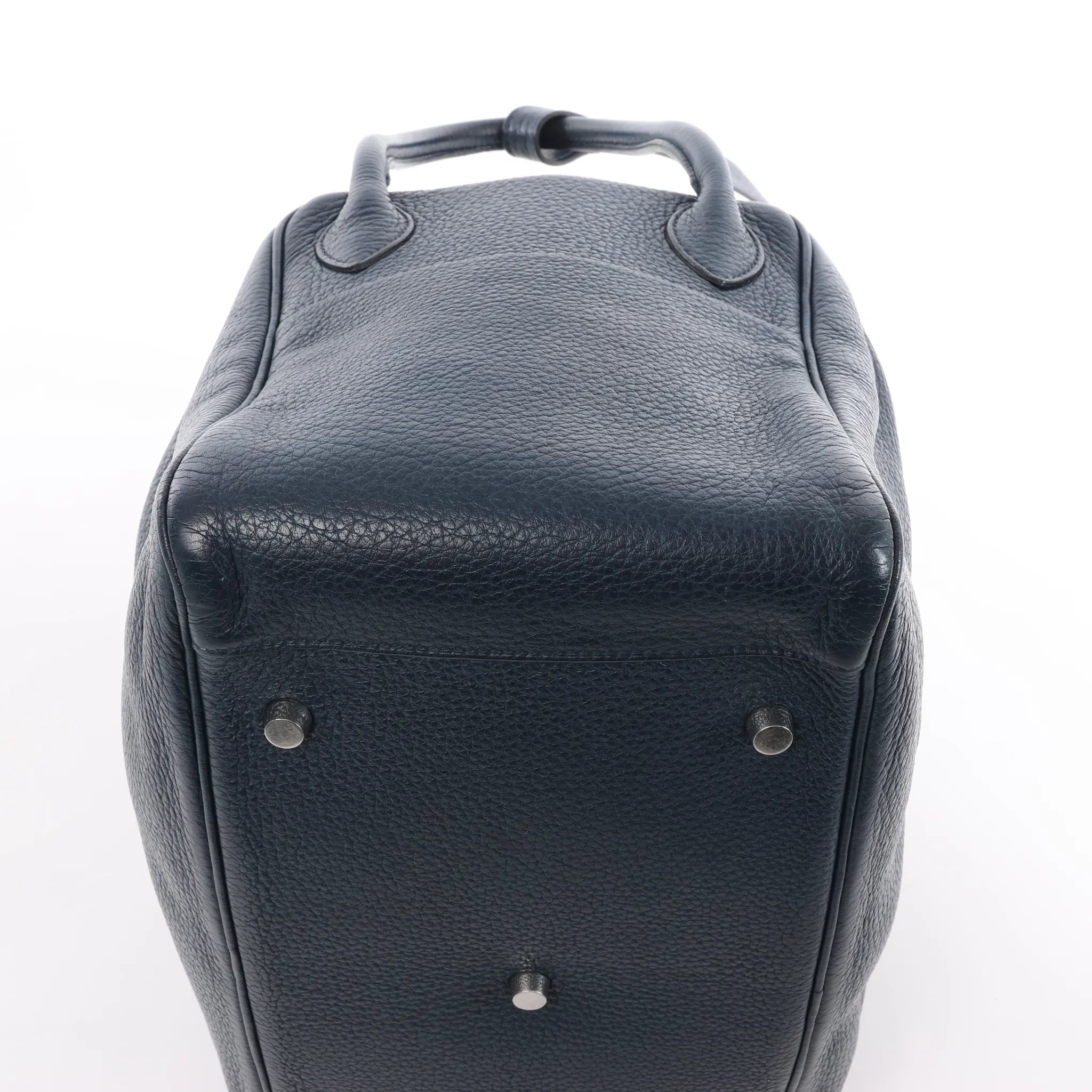 Hermes Lindy 34 Taurillon Clemence 2Way Handbag in Navy Blue □M: 2009