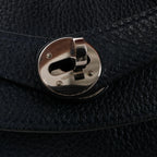 Hermes Lindy 34 Taurillon Clemence 2Way Handbag in Navy Blue □M: 2009