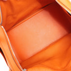 Hermes Lindy 34 Taurillon Clemence Orange Silver Metal Fittings Handbag □P:2012
