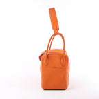 Hermes Lindy 34 Taurillon Clemence Orange Silver Metal Fittings Handbag □P:2012