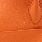 Hermes Lindy 34 Taurillon Clemence Orange Silver Metal Fittings Handbag □P:2012