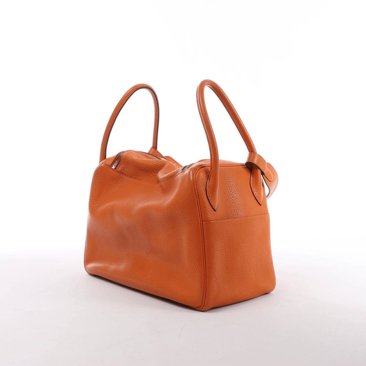Hermès Lindy 34 Taurillon Clemence 2Way Handbag Orange □R: 2014