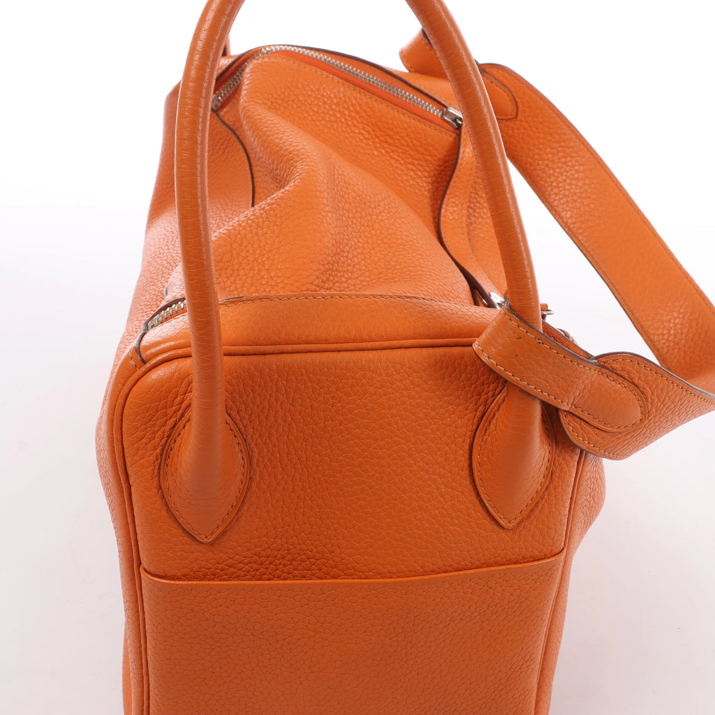 Hermès Lindy 34 Taurillon Clemence 2Way Handbag Orange □R: 2014