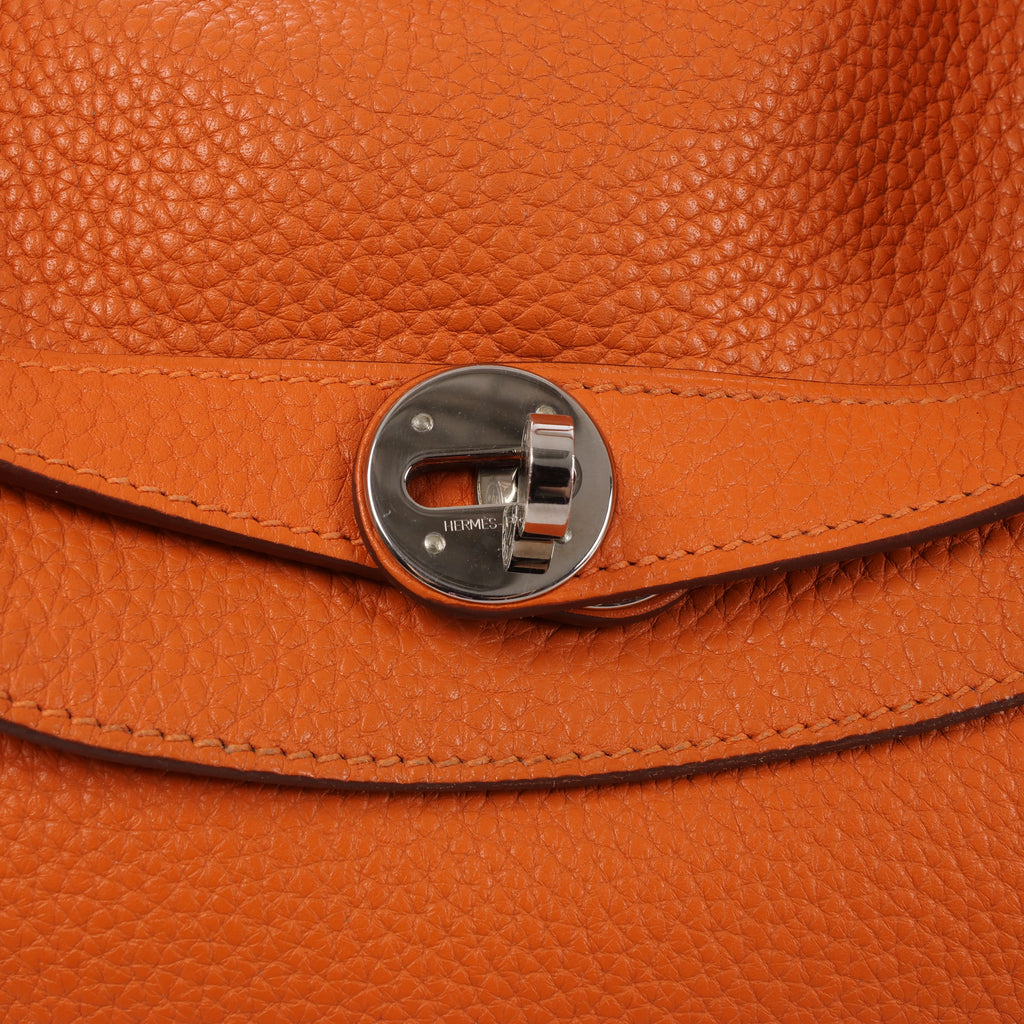 Hermès Lindy 34 Taurillon Clemence 2Way Handbag Orange □R: 2014