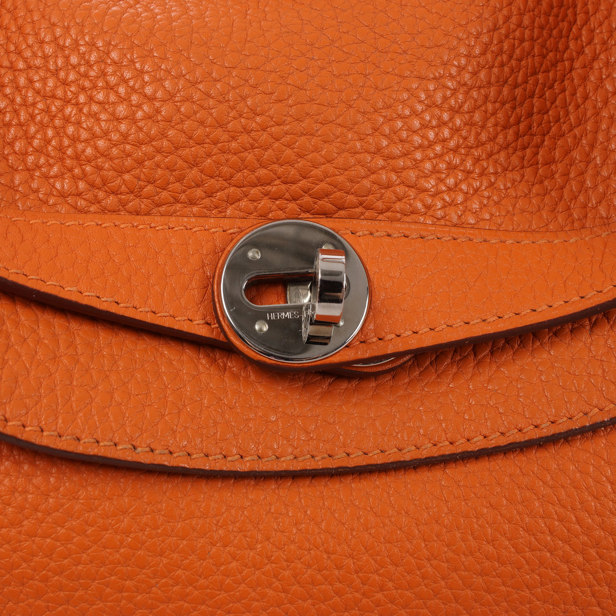 Hermès Lindy 34 Taurillon Clemence 2Way Handbag Orange □R: 2014