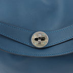 Hermes Lindy 34 Veau Swift Blue de galice Silver Metal Fittings 2Way Handbag □R: 2014