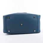 Hermes Lindy 34 Veau Swift Blue de galice Silver Metal Fittings 2Way Handbag □R: 2014